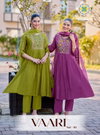 Vaari Vol 1 By Passion Tree Mal Chanderi Bulk Umbrella Cut Kurtis Orders In India
